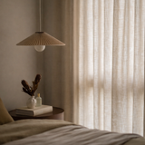 White Linen Curtain