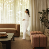 Marble White Linen Curtain